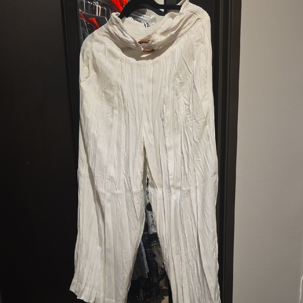 Patrons of Peace Cream Wide Leg Pants